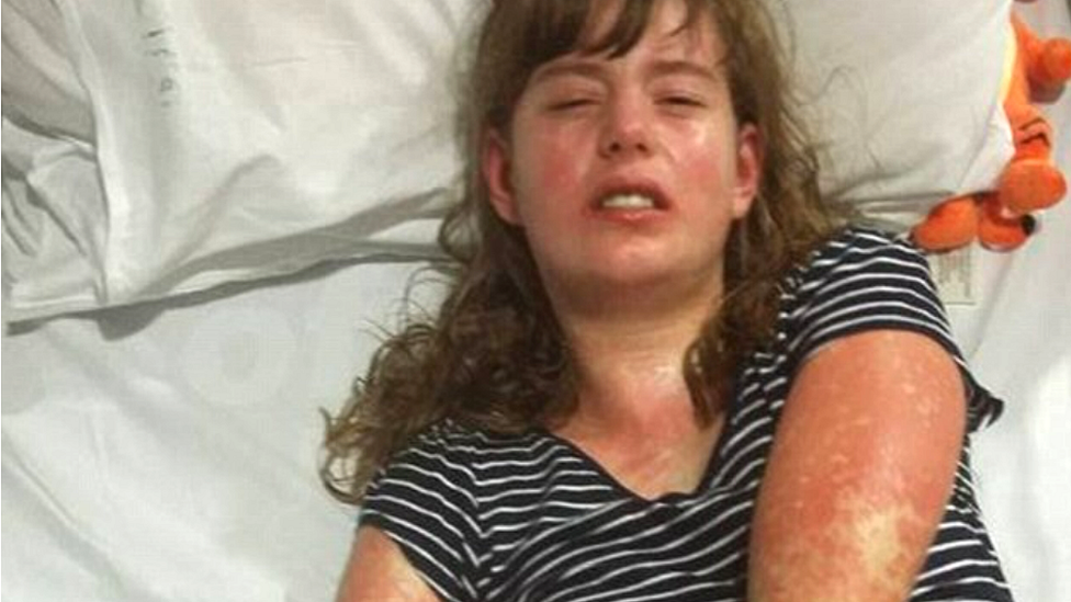 Vicky Archer in hospital