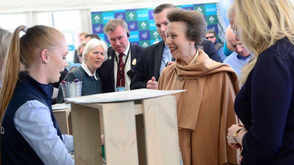 Princess Anne was a special guest at the Balmoral Show on Wednesday