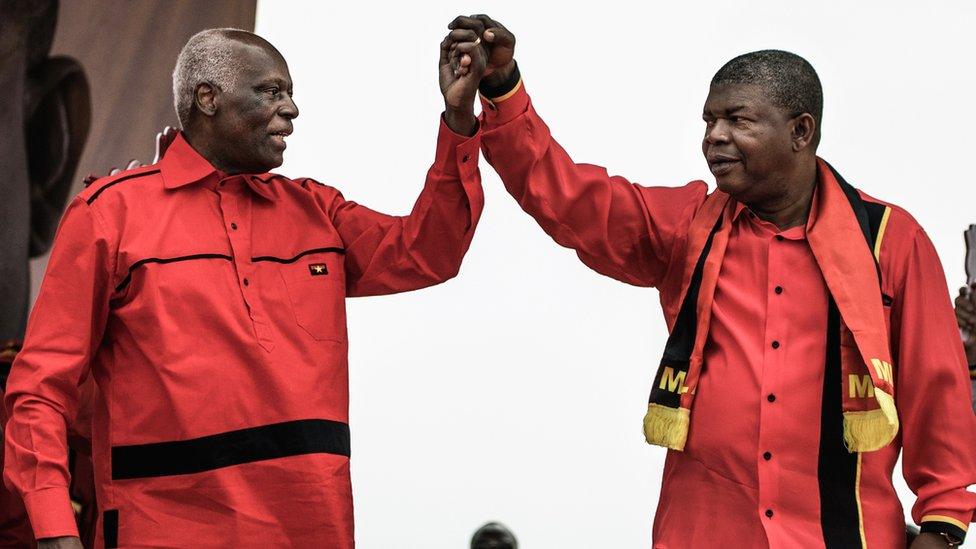 Jose Eduardo dos Santos and Joao Lourenco