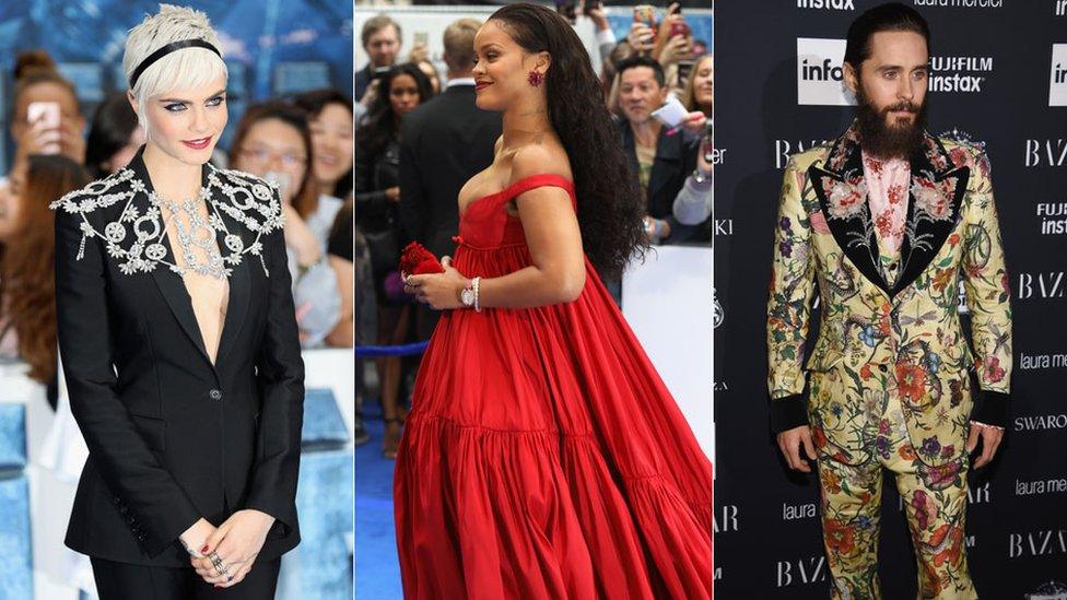 Cara Delavigne, Rihanna, Jared Leto