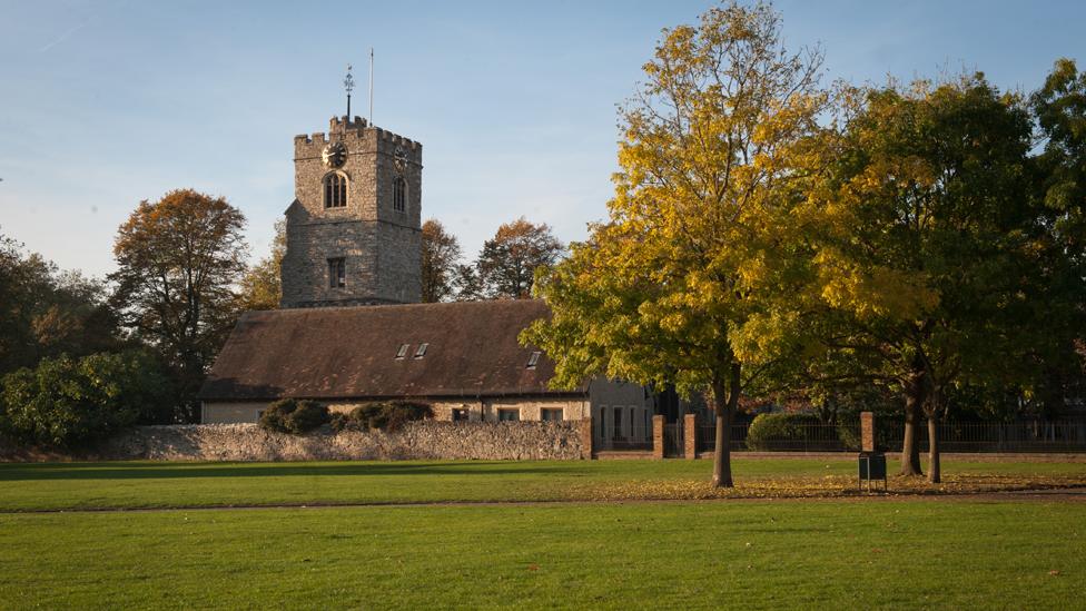 St Margaret's Church seen from the nearby green