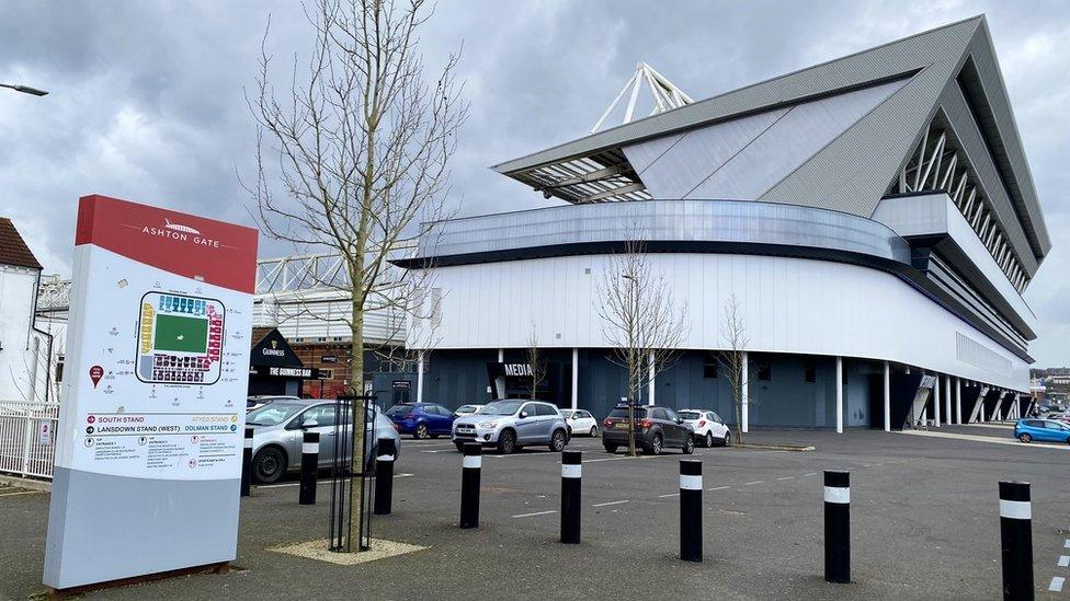 Ashton Gate Stadium, home of Bristol City