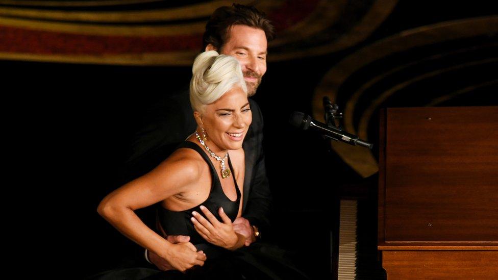 Lady Gaga and Bradley Cooper