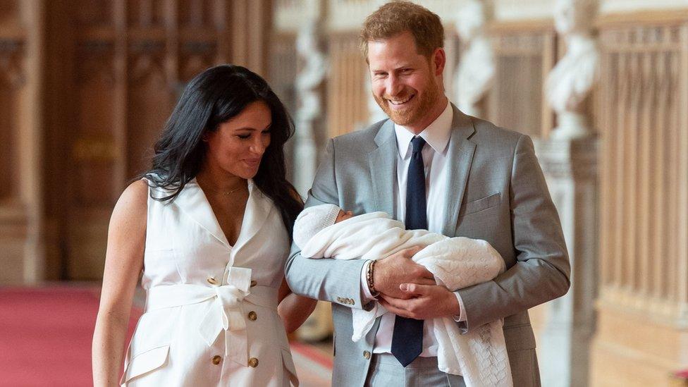 The Duke and Duchess of Sussex and their son