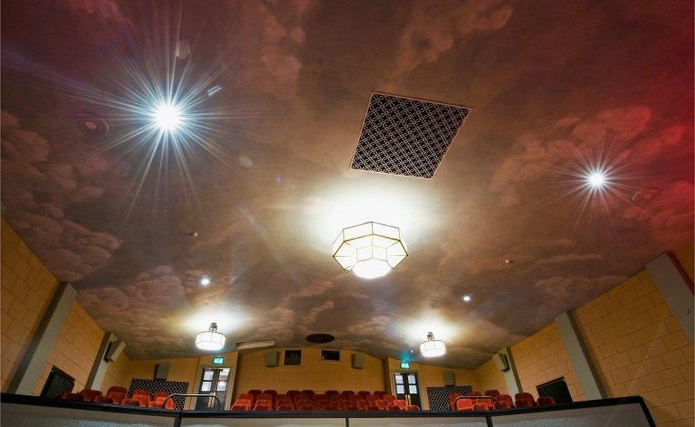 Ceiling of restored Campbeltown Picture House