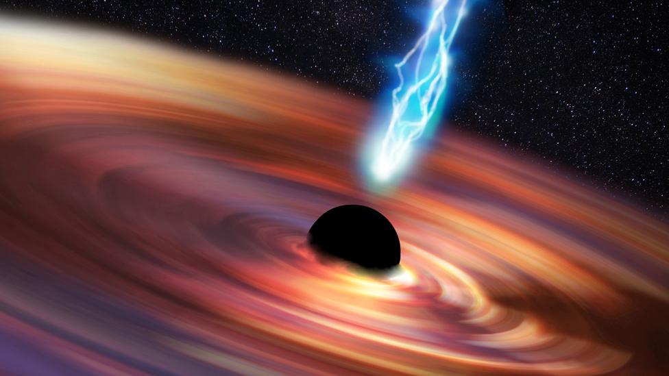 Artwork of a black hole