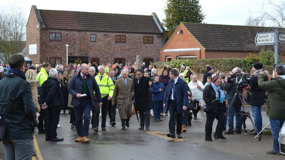 Prince Charles visits Fishlake