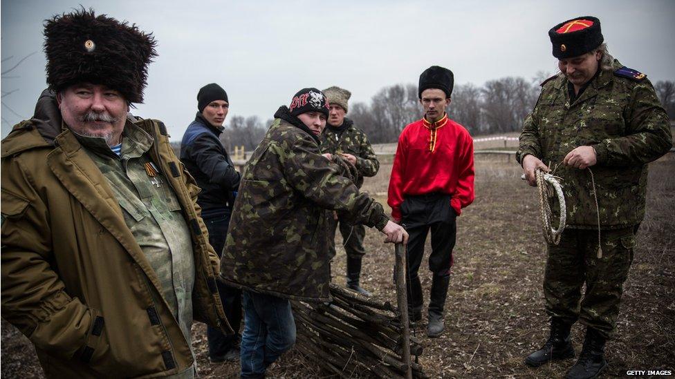 Cossacks in eastern Ukraine