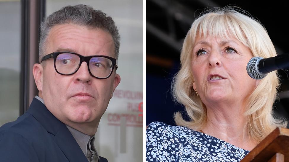 Tom Watson and Jennie Formby