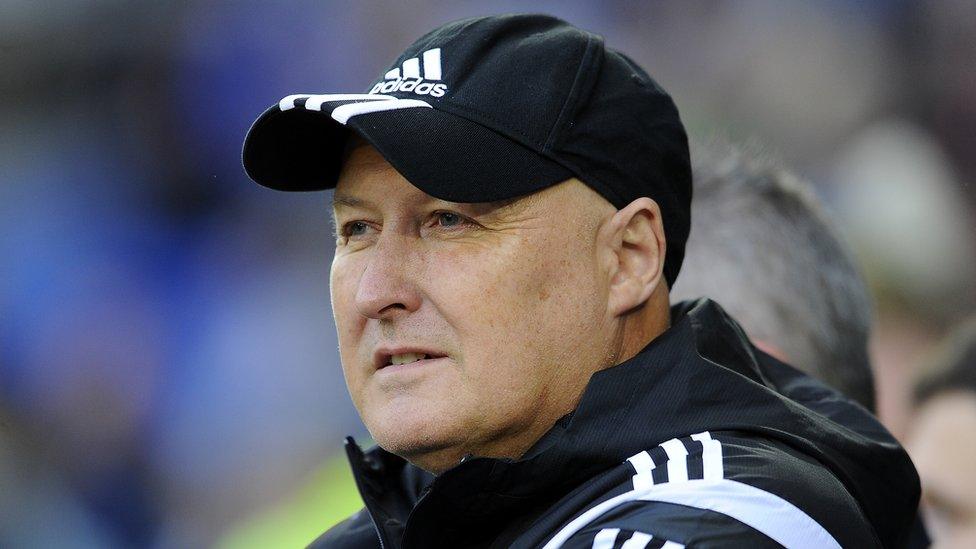 Russell Slade, Manager of Cardiff City during the Sky Bet Championship match between Cardiff City and Reading at the Cardiff City Stadium on November 7, 2015 in Cardiff, Wales.