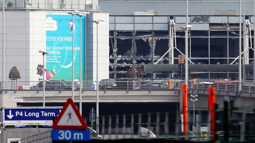 Damage to Brussels airport (22 March)