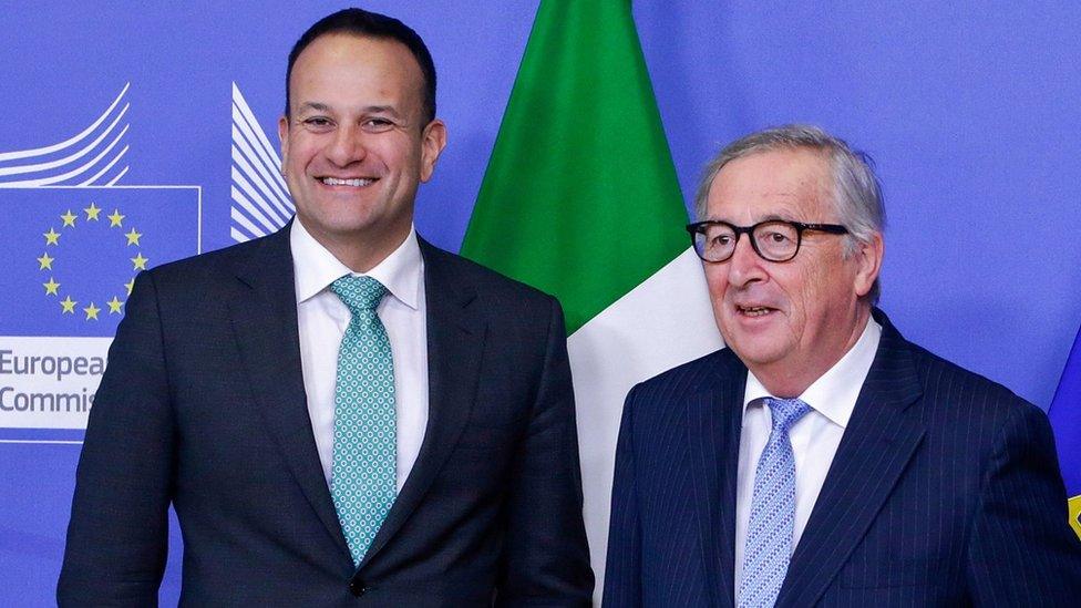 Leo Varadkar and Jean-Claude Juncker