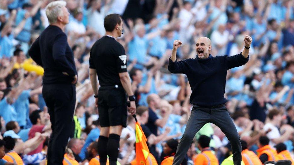 Guardiola celebrates