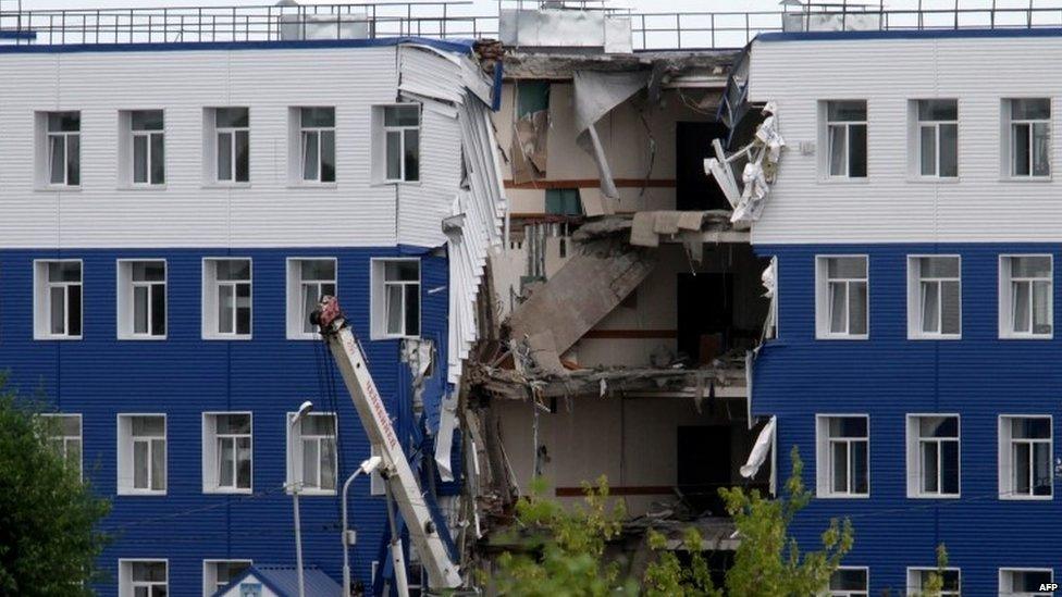 Destroyed training facility for Russian paratroopers in near Omsk, 13 July