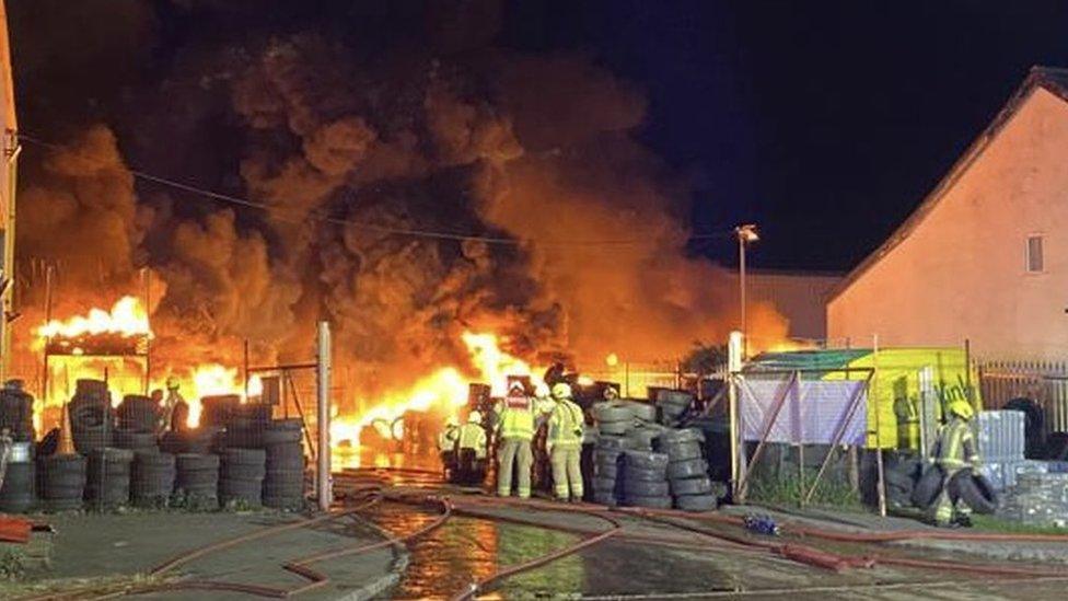 Fire in Rayne Road, Braintree