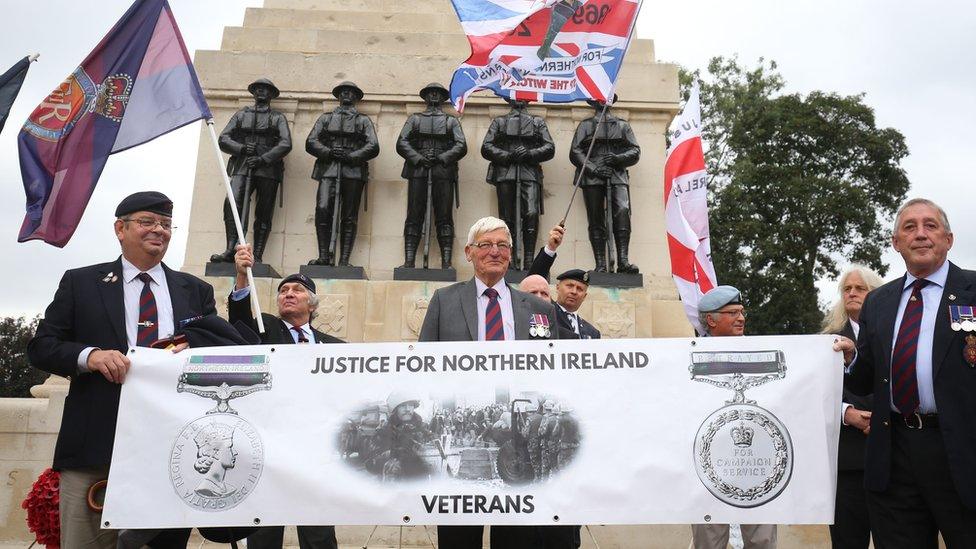 Veterans' protest