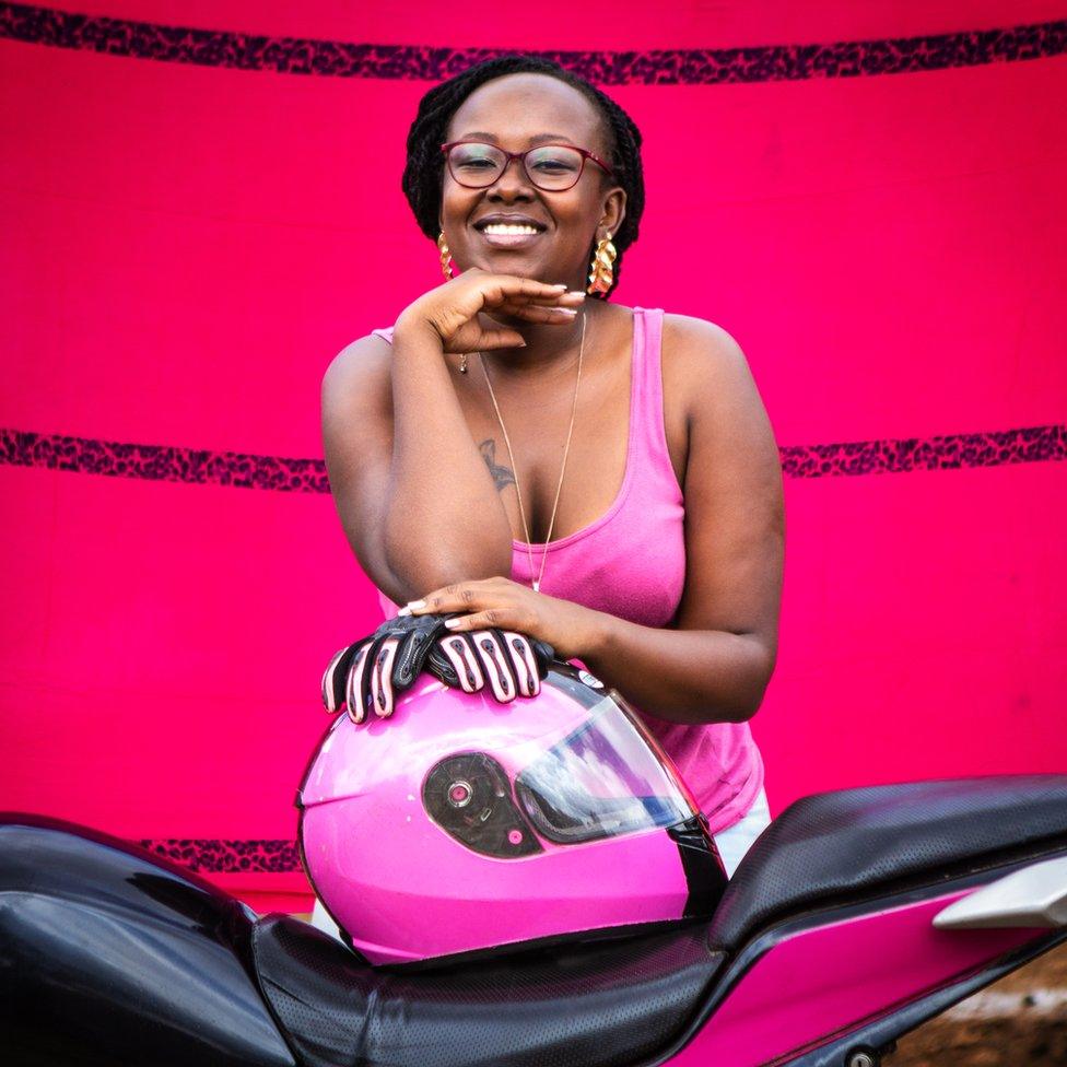 Kenyan biker Doreen Murang'a