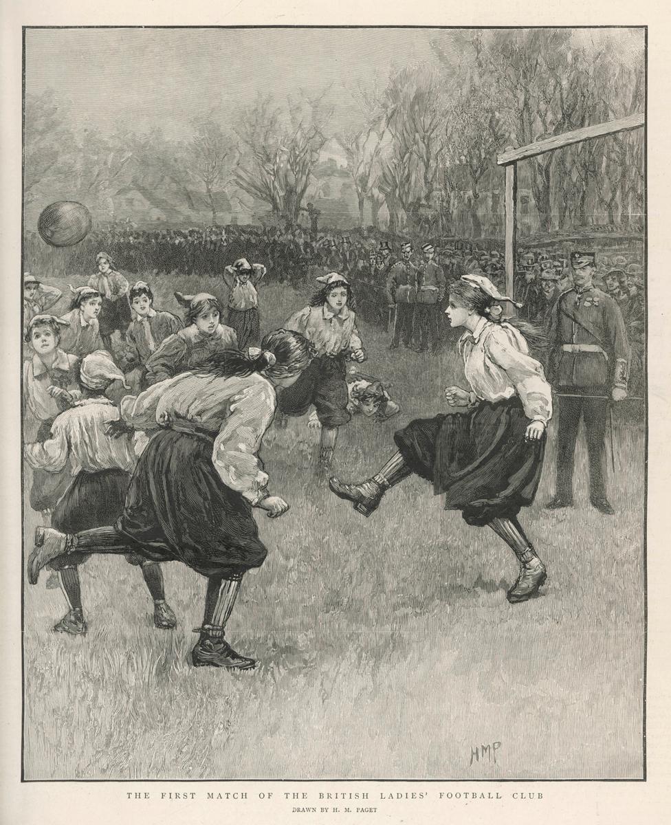 Ladies football match