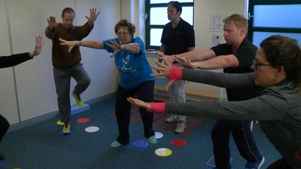 PD Warrior exercise regime at the Morrello Clinic in Newport