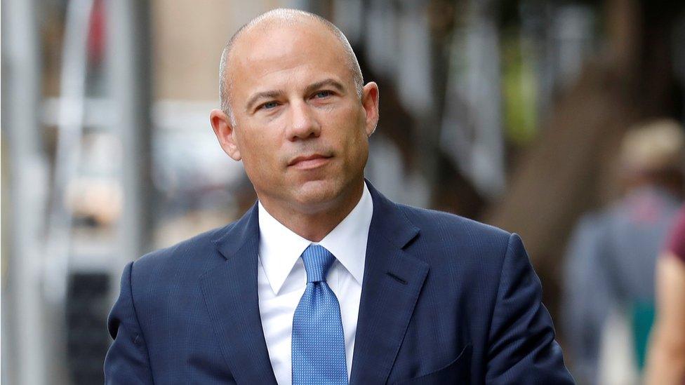 Attorney Michael Avenatti arrives at United States Court