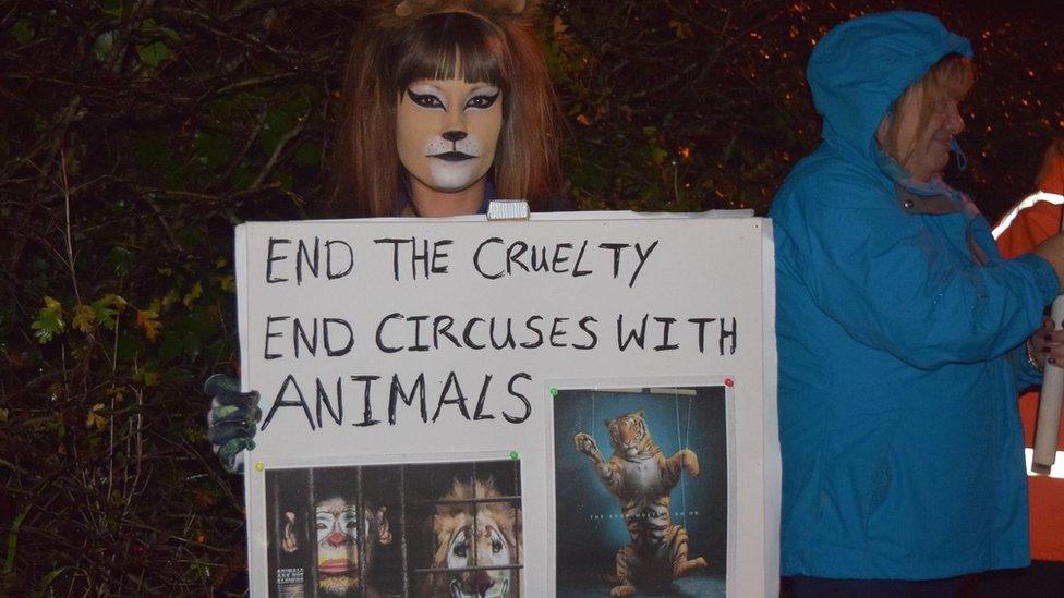 Circus protest