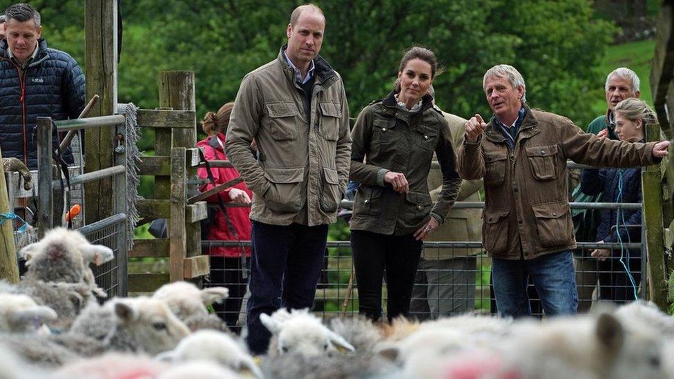 Duke and Duchess of Cambridge Deepdale Hall Farm, a traditional fell sheep farm, in Patterdale