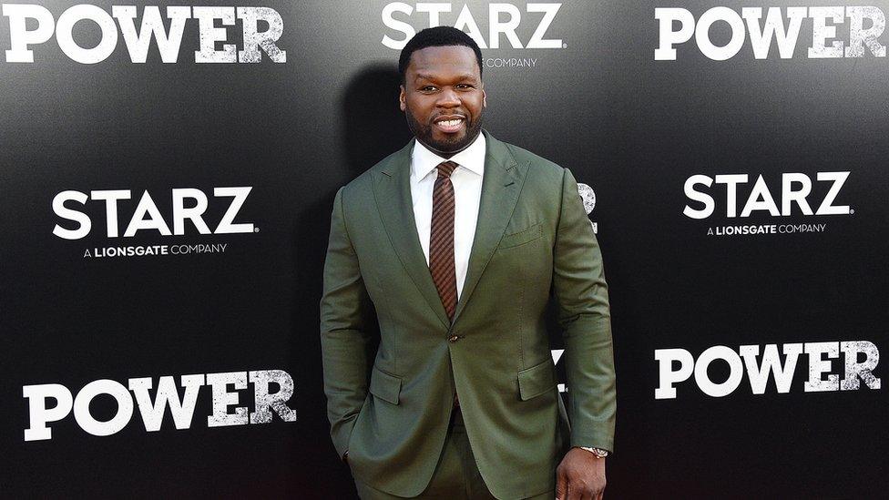 50 Cent at the premiere of Power