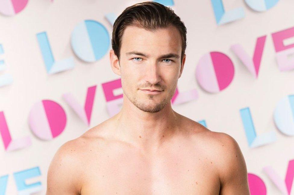 Brett Staniland in Love Island publicity photo