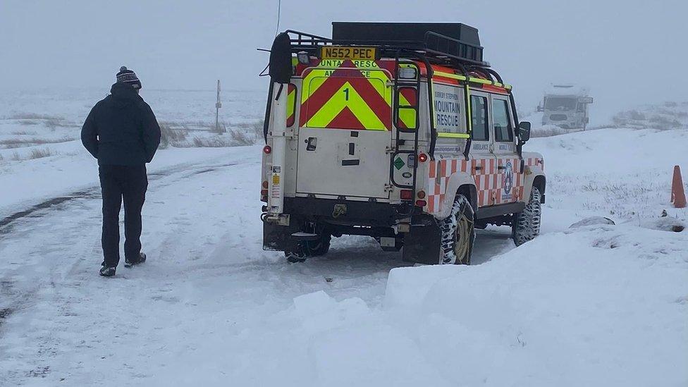 Mountain rescue at the Tan Hill Inn