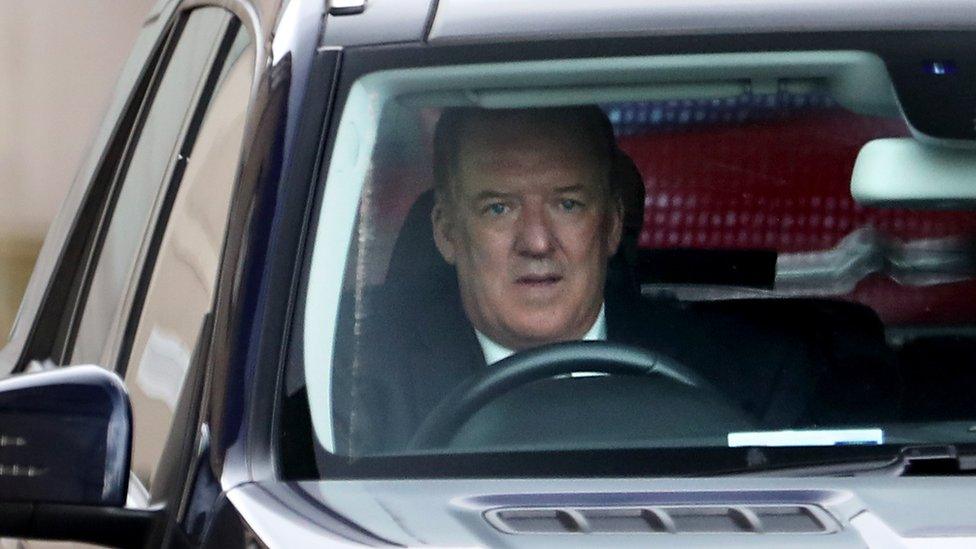 Sir David Murray arrives at court in Glasgow