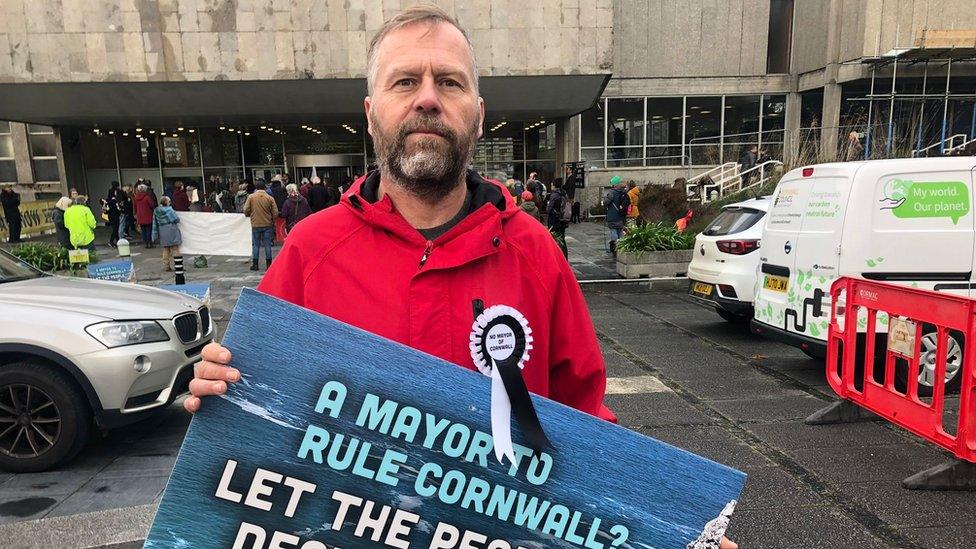 Matthew McEvoy, part of the Let Cornwall Decide campaign