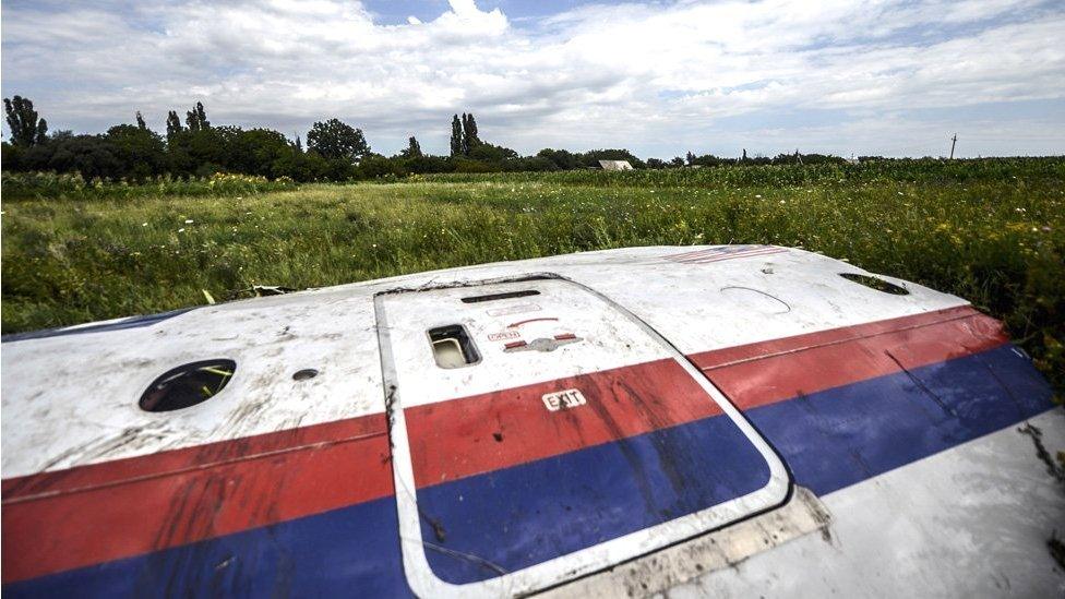 Wreckage from MH17