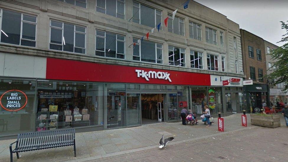 TK Maxx, in Gloucester's Northgate Street