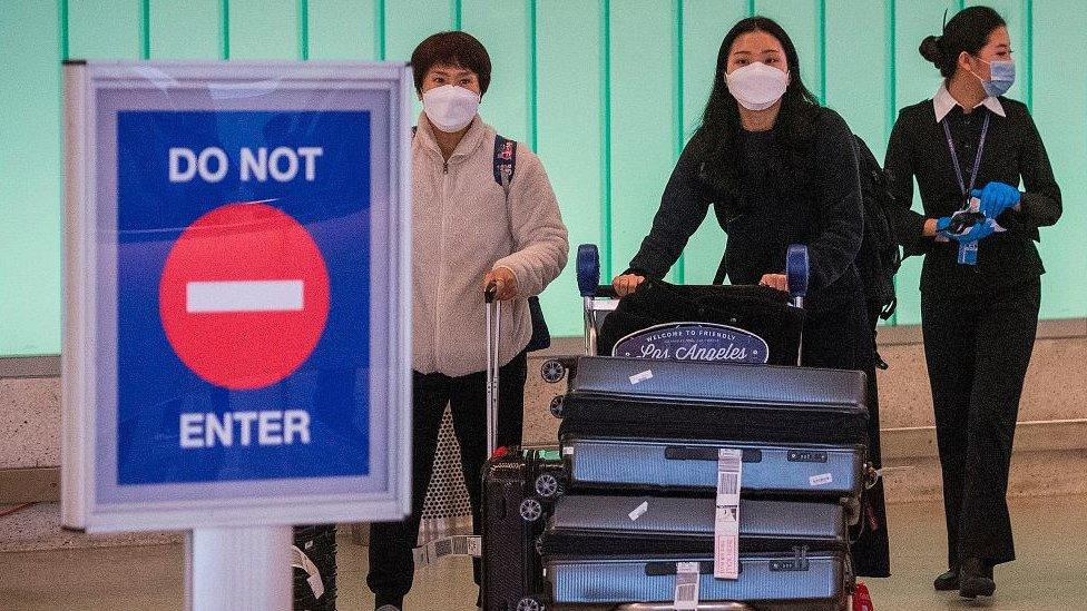 Arrivals at US airport