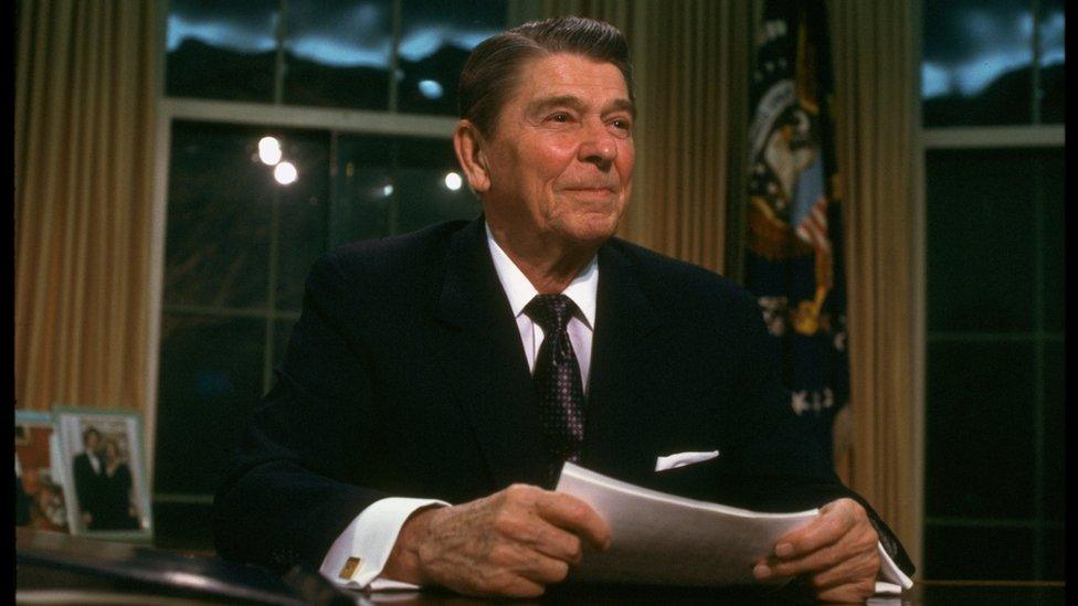 US President Ronald Reagan