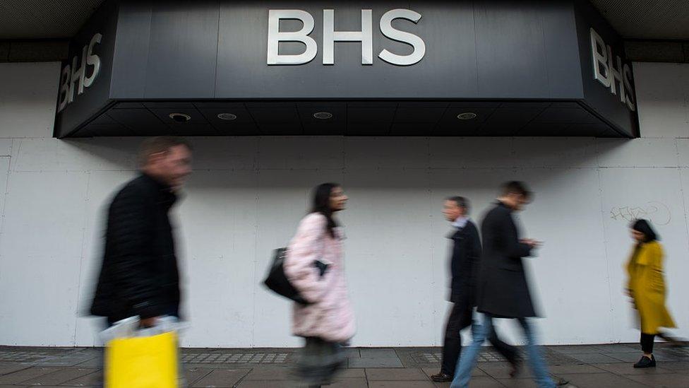 Closed BHS store