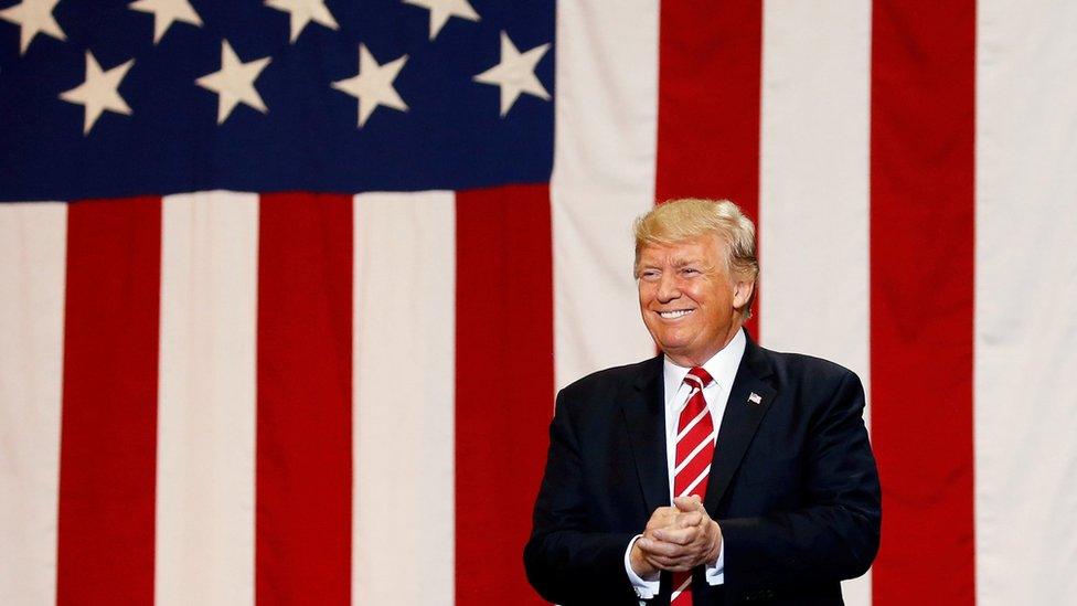 Donald Trump at a rally in Phoenix, Arizona