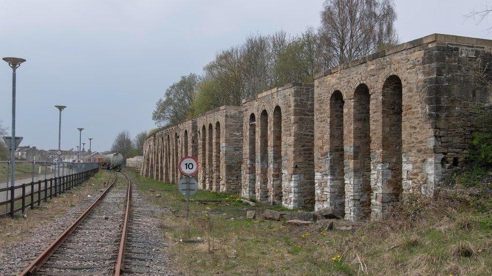 The coal drop structures at Shildon