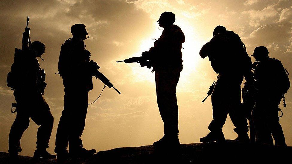 File picture of British soldiers in Afghanistan