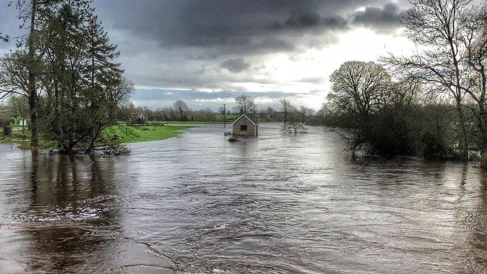 A flood in Lisnaskea