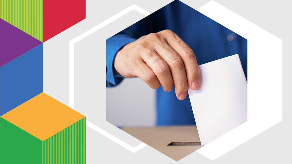Ballot box graphic