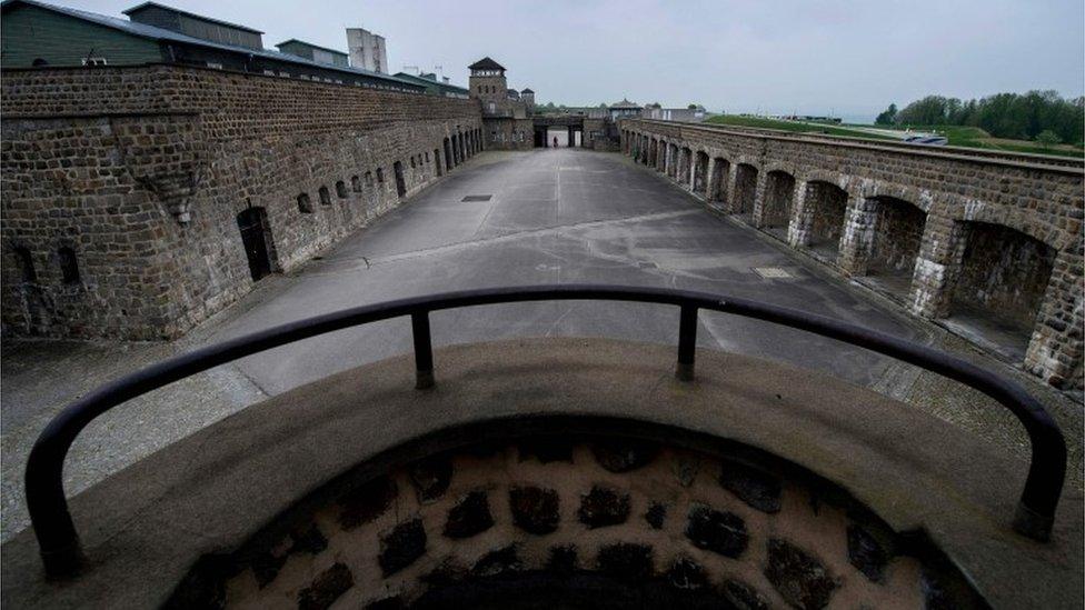 The former Nazi death camp of Mauthausen in northern Austria, 23 November 2018