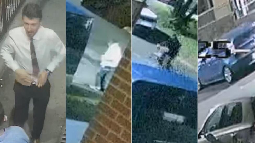 Four CCTV images of potential witnesses