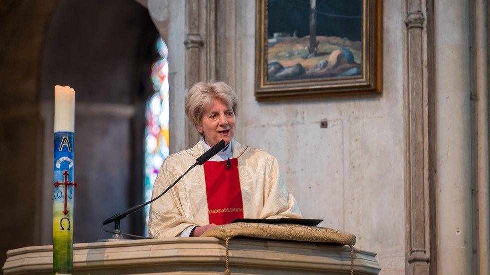 The Very Reverend Jane Hedges at Norwich Cathedral