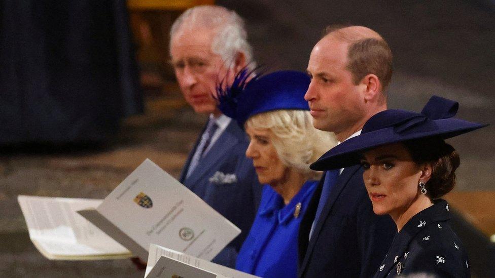 Royal Family at Commonwealth service