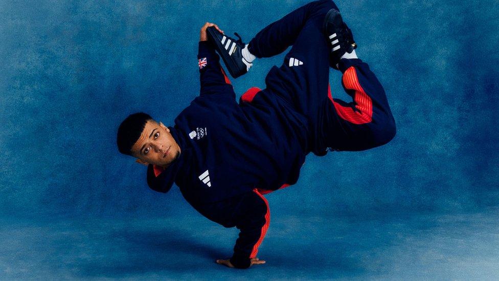 Breakdancer Sunni Brummit during the Adidas Olympic and Paralympic kit launch