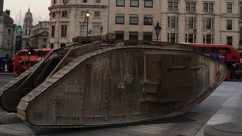 Tank in Trafalgar Square