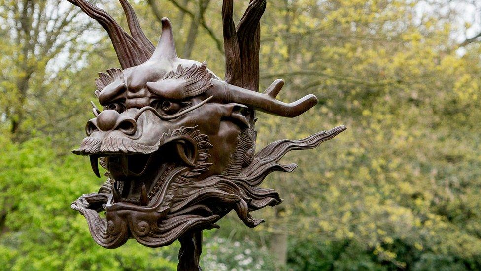 Dragon head at YSP