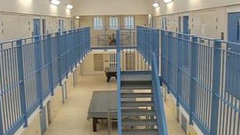 Inside of Jersey's La Moye prison