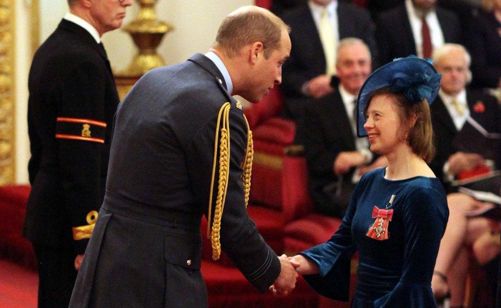 Sarah Gordy and the Duke of Cambridge